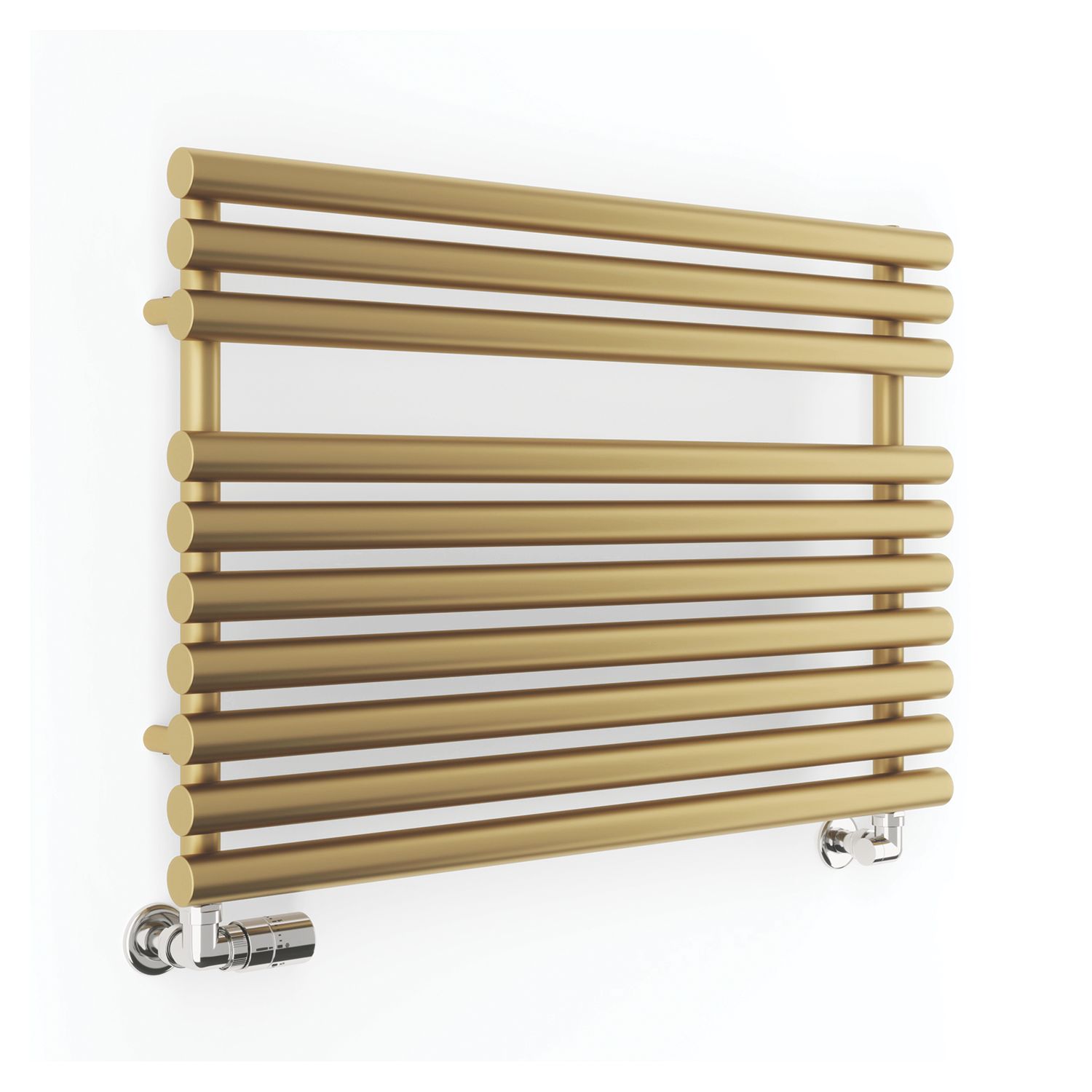Terma 590mm x 900mm 2003BTU Brass Flat Designer Towel Radiator (439RH)