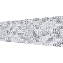 Splashwall  Grey/Black/White Matt MDF Splashback 2440mm x 1220mm x 9mm