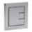 Square Dual-Flush Flushing Button Chrome