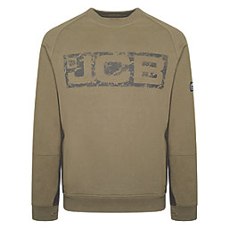 JCB Trade Crew Sweatshirt Olive XX Large 50-52" Chest