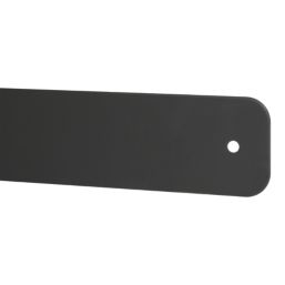 Essentials 4-Hook Rail Matt Black 400mm x 45mm