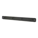 Essentials 4-Hook Rail Matt Black 400mm x 45mm