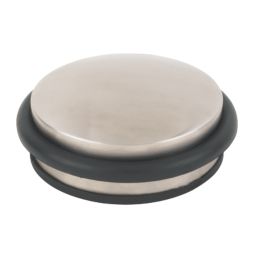 Dome Weight Door Stop 90 x 40mm Satin Stainless Steel