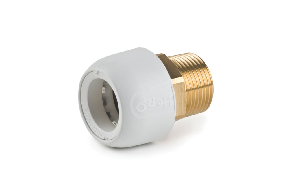 Hep2O  Plastic Push-Fit Adapting Male Coupler 28mm x 1"