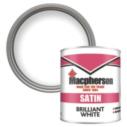 Macpherson 1Ltr Brilliant White Satin Trim Wood & Metal Paint