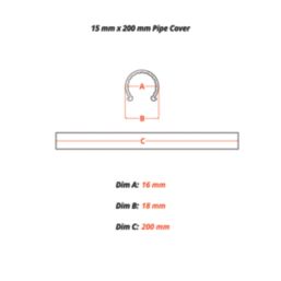 ETAL 15mm Pipe Covers Chrome 10 Pack