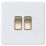 Knightsbridge  10AX 2-Gang 2-Way Light Switch  Matt White