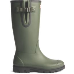 Hunter Field Downpour Adjustable  Size 11  Olive Non Safety Wellies