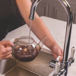 ETAL Bishop Traditional Cruciform Style 3-in-1 Boiling Water Kitchen Tap Chrome