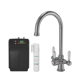 ETAL Bishop Traditional Cruciform Style 3-in-1 Boiling Water Kitchen Tap Chrome