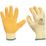 Keep Safe  Latex Builder Gloves Orange / Yellow Medium