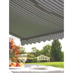 Greenhurst Berkeley Easy-Fit Awning Grey/White 3.5m x 2.5m