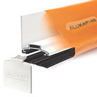 ALUKAP-XR White  Glazing Wall Bar With Gasket 60mm x 4800mm