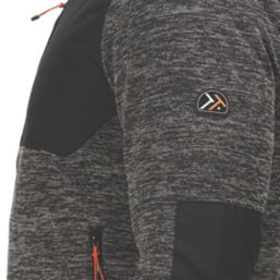 Regatta Heist Hybrid  Fleece Jacket Ash Marl/Black Small 37.5" Chest