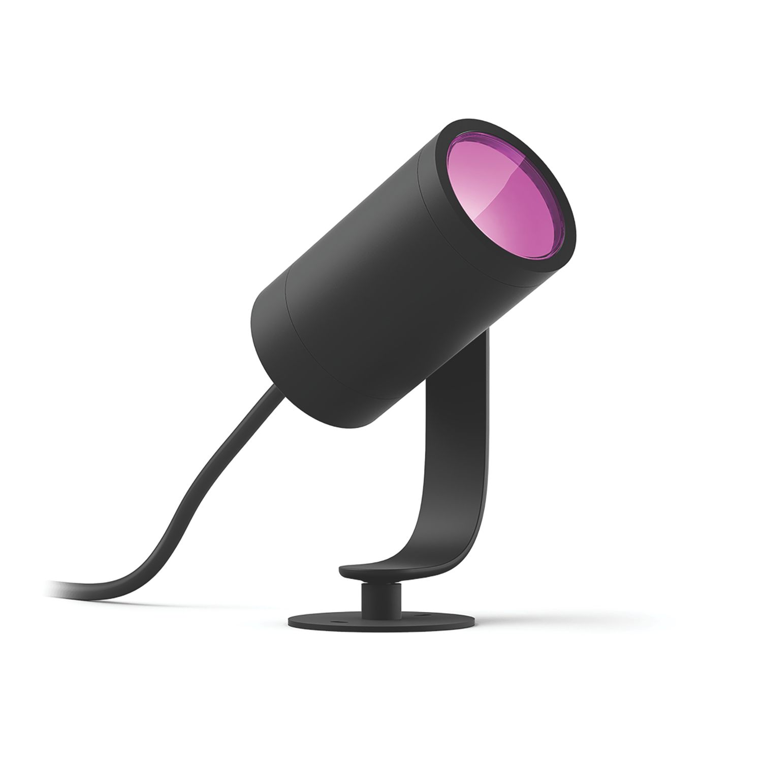Philips Hue Lily Outdoor LED Smart Garden Spotlights Base Kit with Bridge Black 8W 1770lm (440JE)