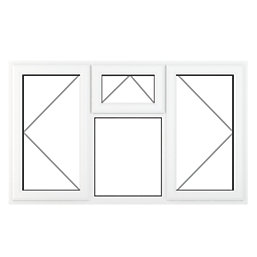 Crystal  Left & Right-Hand Opening Clear Double-Glazed Casement White uPVC Window 1770mm x 965mm