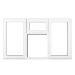 Crystal  Top, Left & Right-Hand Opening Clear Double-Glazed Casement White uPVC Window 1770mm x 965mm