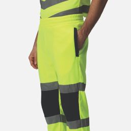 Regatta Pro Hi-Vis Joggers Yellow/Navy 2X Large 37" W 28" L