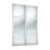 Spacepro Shaker 2-Door Sliding Wardrobe Door Kit White Frame Mirror Panel 1185mm x 2260mm