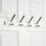 Hardware Solutions 4-Hook Rail White 400mm x 70mm