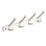 Hardware Solutions 4-Hook Rail White 400mm x 70mm