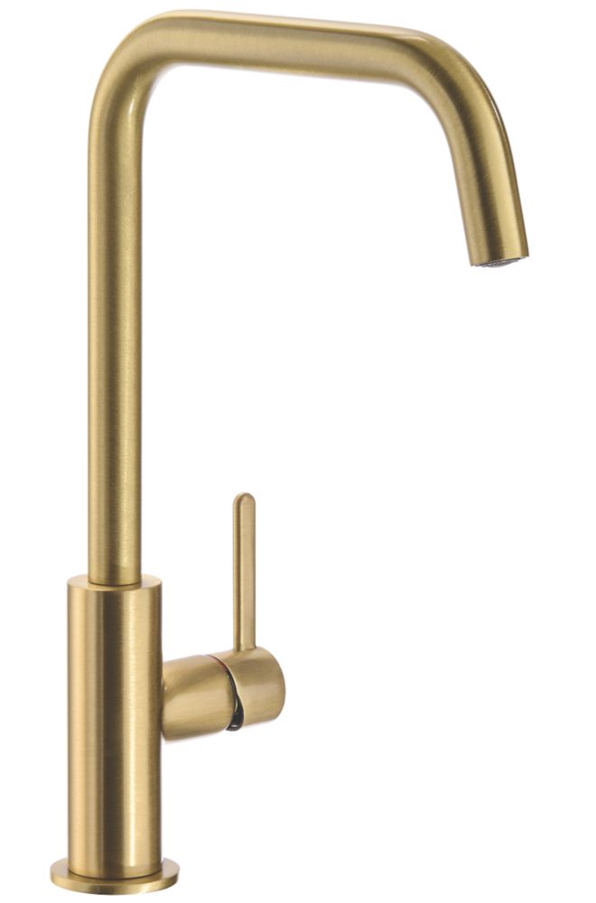 Abode Althia Kitchen Mixer Tap Brushed Brass Screwfix