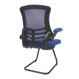 Nautilus Designs Luna Medium Back Cantilever/Visitor Chair Blue