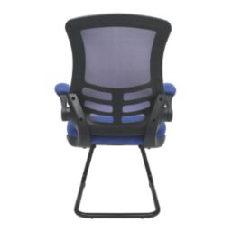 Nautilus Designs Luna Medium Back Cantilever/Visitor Chair Blue