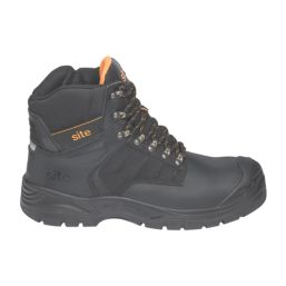 Site Prescott Size 9  Black Waterproof Steel Toe Cap Safety Boots
