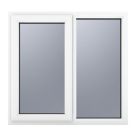 Crystal  Left-Hand Opening Obscure Double-Glazed Casement White uPVC Window 1190mm x 1115mm