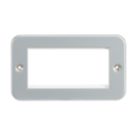 Knightsbridge  4-Module Modular Metal Clad Faceplate