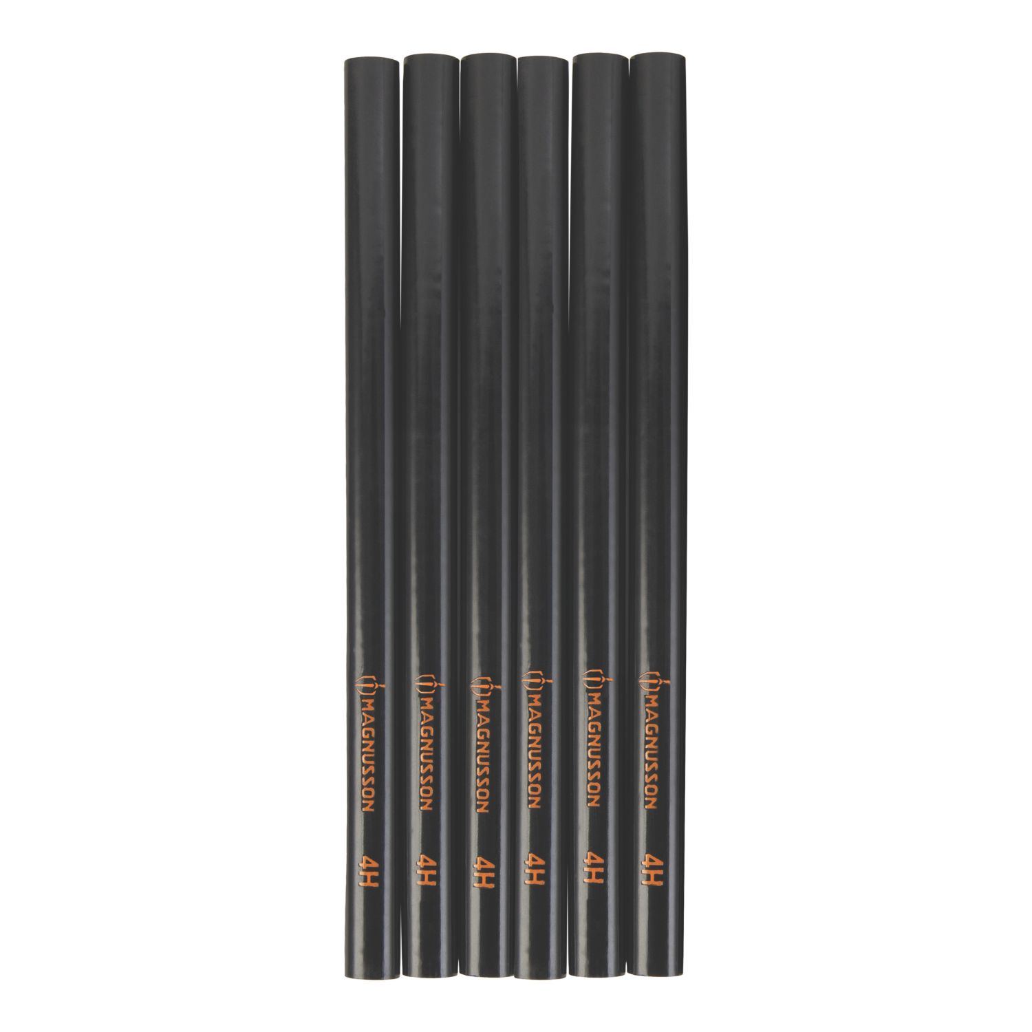Magnusson 175mm Construction Pencils 4H 6 Pack (440YC)
