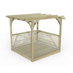 Forest Ultima 8' x 8' (Nominal) Flat Pergola & Patio Deck Kit