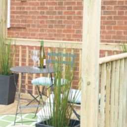 Forest Ultima 8' x 8' (Nominal) Flat Pergola & Patio Deck Kit