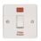 Crabtree Capital 20A 1-Gang DP Fridge Freezer Switch White with Neon