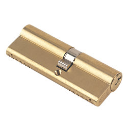 Yale Fire Rated 1 Star 6-Pin Euro Cylinder Lock BS 40-50 (90mm) Polished Brass