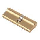 Yale Fire Rated 1 Star Double Euro Cylinder Lock BS 40-50 (90mm) Polished Brass