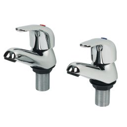 Swirl Conventional Pillar Bath Taps