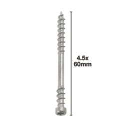 Timbadeck  TX Double-Countersunk Thread Forming Decking Screws 4.5mm x 60mm 250 Pack