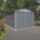Yardmaster  9' 6" x 16' 6" (Nominal) Apex Metal Garage Grey