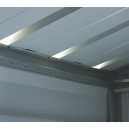 Yardmaster  9' 6" x 16' 6" (Nominal) Apex Metal Garage Grey