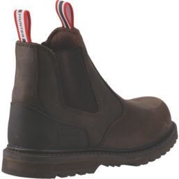 Hunter Thunder Dealer Size 6.5  Brown Water-Resistant Steel Toe Cap Safety Dealer Boots