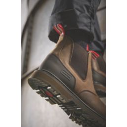 Hunter Thunder Dealer Size 6.5  Brown Water-Resistant Steel Toe Cap Safety Dealer Boots