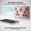 British General Evolve 13A 2-Gang SP Switched Socket + 3.25A 22W 2-Outlet Type C USB Charger Copper with Black Inserts