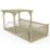 Forest Ultima 16' x 8' (Nominal) Flat Pergola & Decking Kit with 3 x Balustrades (3 Posts)
