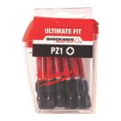 Milwaukee Shockwave 1/4" 25mm Hex Shank PZ1 Impact Screwdriver Bits 25 Piece Set