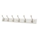 Essentials 6-Hook Rail White 685mm x 105mm