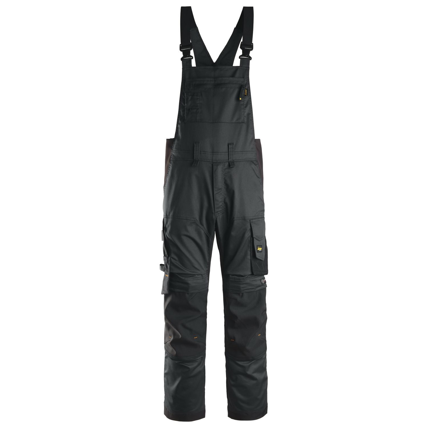 Snickers 6051 - Stretch Bib & Brace Overalls Black Small 31" W 32" L (441TT)