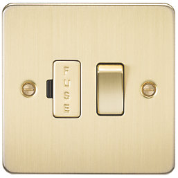 Knightsbridge  13A Switched Fused Spur  Brushed Brass