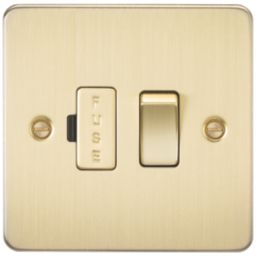 Knightsbridge  13A Switched Fused Spur  Brushed Brass